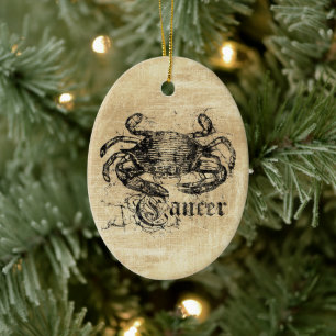 zodiac-kanker keramisch ornament