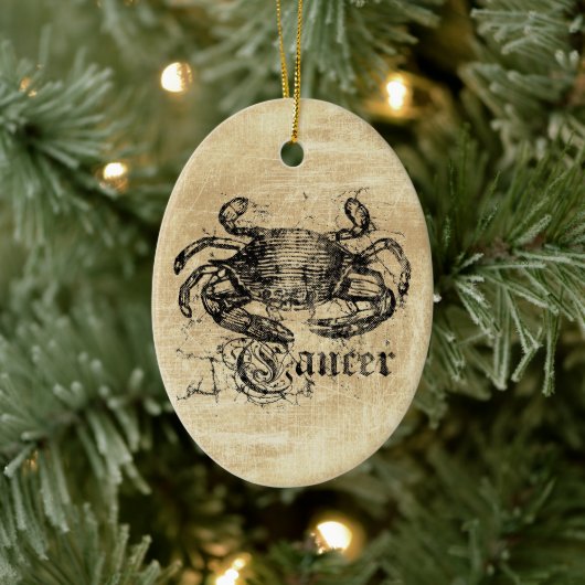 zodiac-kanker keramisch ornament (Boom)