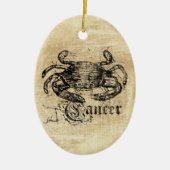 zodiac-kanker keramisch ornament (Voorkant)