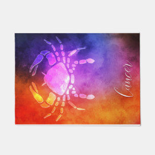Zodiac: kankerkleurige Snoep kleuren Deurmat