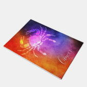 Zodiac: kankerkleurige Snoep kleuren Deurmat (Schuin)