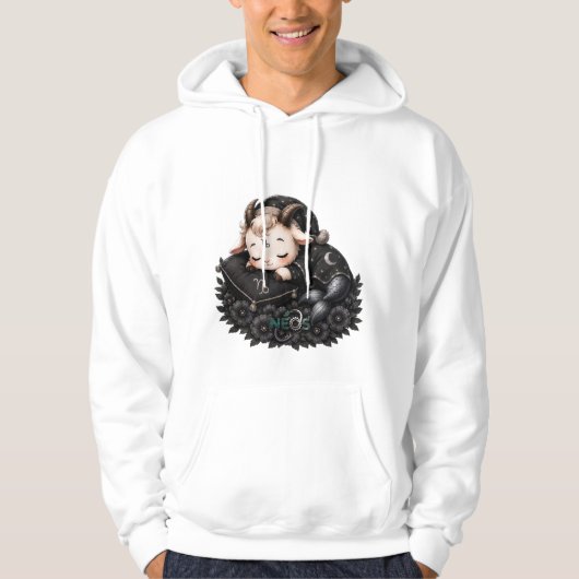 Zodiac Kawaii Neos Steenbok Hoodie (Voorkant)