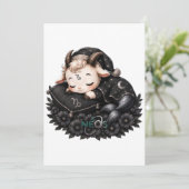 Zodiac Kawaii Neos Steenbok Kaart (Staand voorkant)