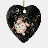 Zodiac Kawaii Neos Steenbok Keramisch Ornament (Rechts)
