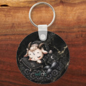 Zodiac Kawaii Neos Steenbok Sleutelhanger (Voorkant)