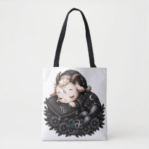 Zodiac Kawaii Neos Steenbok Tote Bag