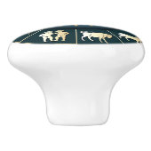 Zodiac Keramische Knop (Zijkant)