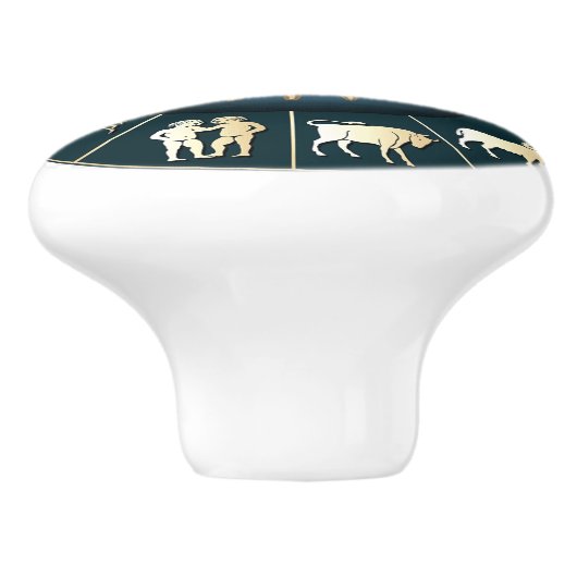 Zodiac Keramische Knop (Zijkant)