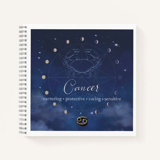 Zodiac - Kreeft - Dagboek Notitieboek (Voorkant)