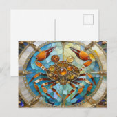 Zodiac - Kreeft De Krab Briefkaart (Voorkant / Achterkant)