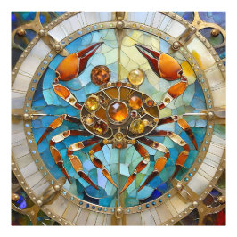 Zodiac - Kreeft De Krab Foto Afdruk