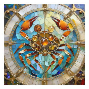 Zodiac - Kreeft De Krab Foto Afdruk