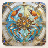 Zodiac - Kreeft De Krab Kartonnen Onderzetters (Voorkant)