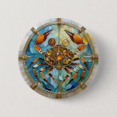 Zodiac - Kreeft De Krab Ronde Button 5,7 Cm (Voorkant)