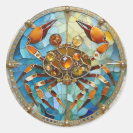 Zodiac - Kreeft De Krab Ronde Sticker