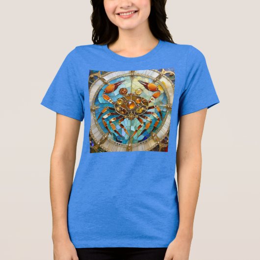 Zodiac - Kreeft De Krab Tri-Blend Shirt (Voorkant)