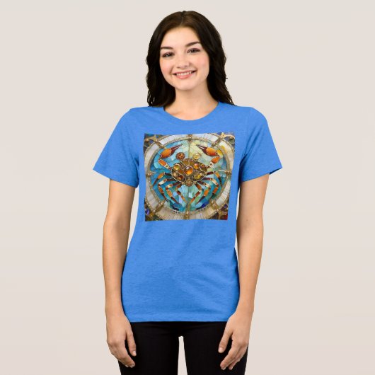 Zodiac - Kreeft De Krab Tri-Blend Shirt (Voorkant volledig)