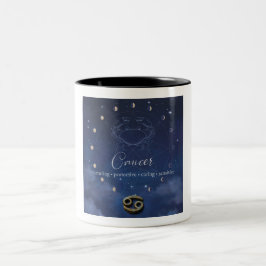 Zodiac - Kreeft - Koffiemok Tweekleurige Koffiemok