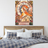 Zodiac La Plume Advertisement Canvas Afdruk (Insitu (Slaapkamer))