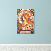 Zodiac La Plume Advertisement Canvas Afdruk (Insitu (Houten vloer))