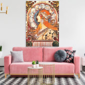 Zodiac La Plume Advertisement Canvas Afdruk (Insitu (Woonkamer))