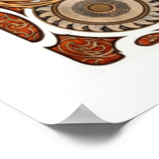 Zodiac La Plume van Alphonse Maria Mucha Poster (Hoek)