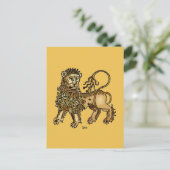 Zodiac: Leo, 1482 Briefkaart (Staand voorkant)