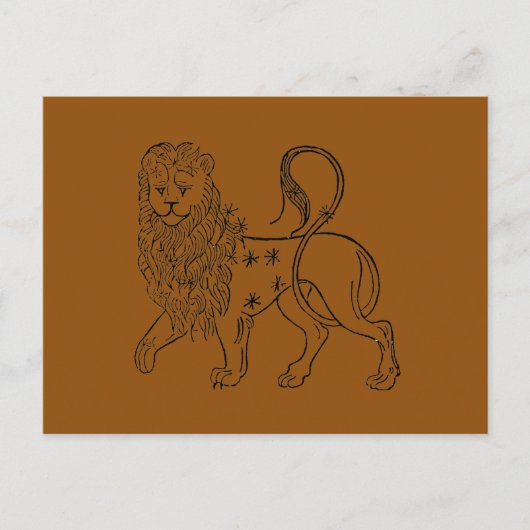 Zodiac: Leo, 1494 Briefkaart (Voorkant)