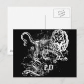 Zodiac Leo Briefkaart (Voorkant / Achterkant)