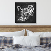 Zodiac Leo Canvas Afdruk (Insitu (Slaapkamer))