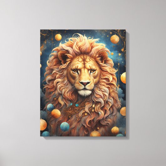 Zodiac Leo Canvas Print (Voorkant)