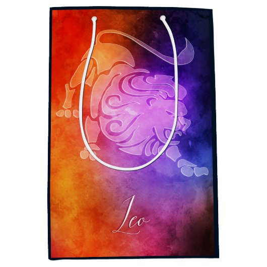 Zodiac: Leo Colorful Snoep Colors Medium Cadeauzakje (Voorkant)