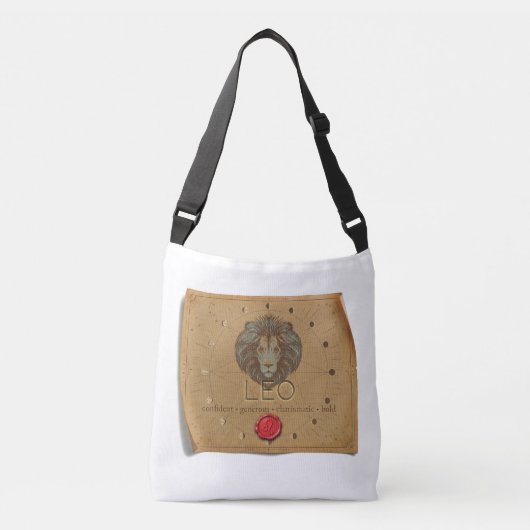 Zodiac - Leo - Cross Body Tote Bag (Voorkant)