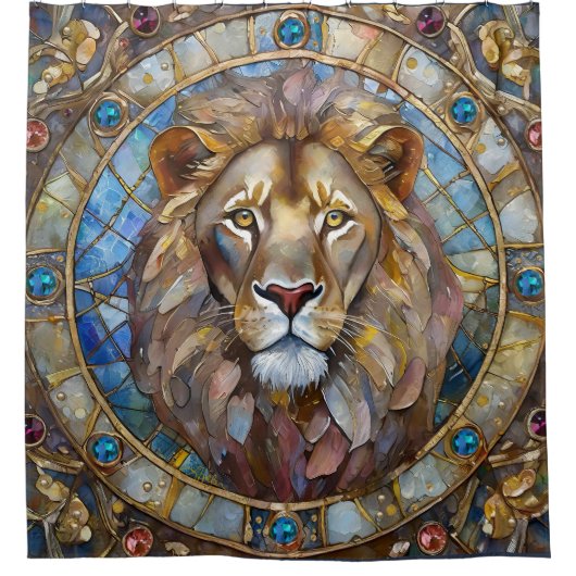 Zodiac - Leo de Leeuw Douchegordijn (Voorkant)