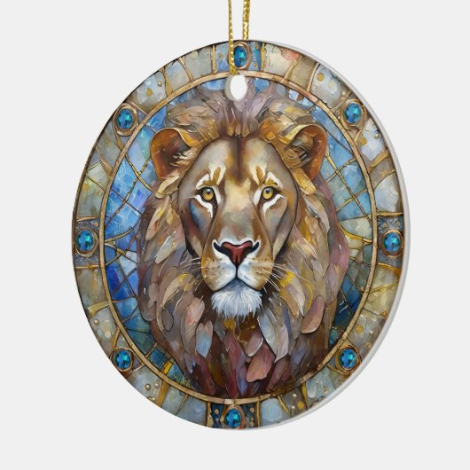 Zodiac - Leo de Leeuw Keramisch Ornament (Links)