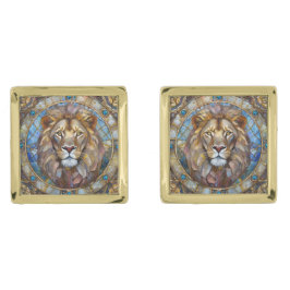 Zodiac - Leo de Leeuw Manchetknopen Vergulde Manchetknopen