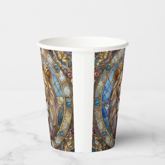 Zodiac - Leo de Leeuw Papieren Bekers (Rechts)