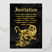  Zodiac Leo Folie Uitnodiging