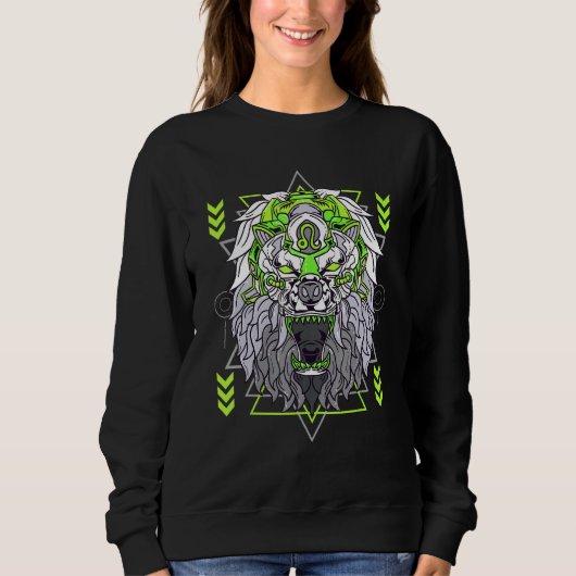 Zodiac Leo geïnspireerd met het symbool van de lee Trui (Voorkant)