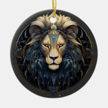 Zodiac Leo gepersonaliseerde astrologie Ornament