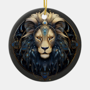 Zodiac Leo gepersonaliseerde astrologie Ornament