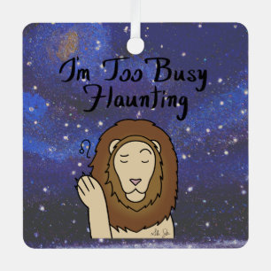 Zodiac Leo "Ik heb het te druk met fladderen." Metalen Ornament