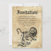  Zodiac Leo Kaart (Voorkant)