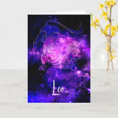 Zodiac: Leo Kaart (Gele Bloem)