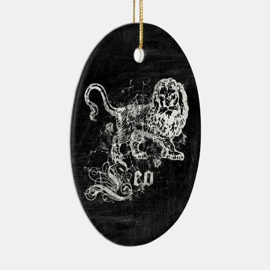 Zodiac Leo Keramisch Ornament (Rechts)