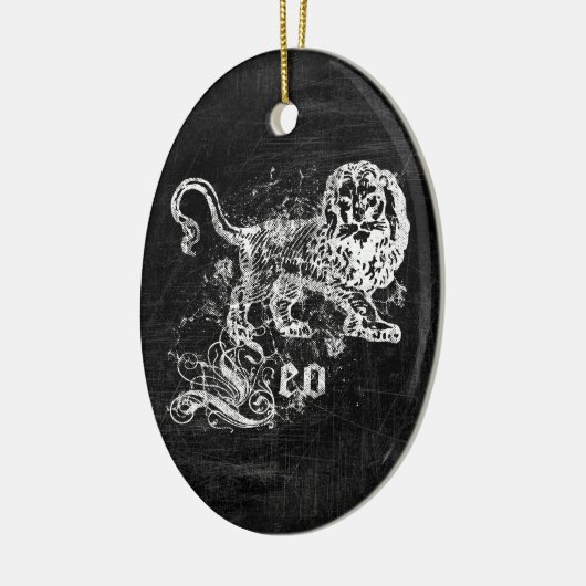 Zodiac Leo Keramisch Ornament (Links)