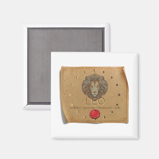ZODIAC - Leo - Magnet (Voorkant / Achterkant)