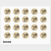 Zodiac Leo Ronde Sticker (Vel)