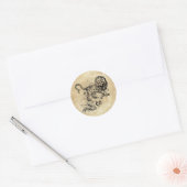 Zodiac Leo Ronde Sticker (Envelop)