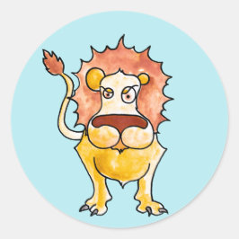 Zodiac Leo Ronde Sticker